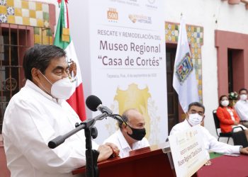 Crear infraestructura en beneficio de las y los poblanos, reitera Miguel Barbosa en Tepeaca