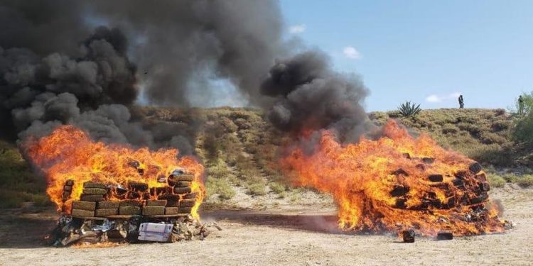 FGR incinera más de 7 toneladas de diversos narcóticos