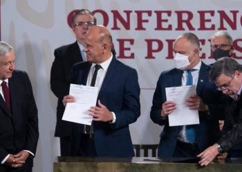 AMLO encabezó la firma de Acuerdo con la UNOPS para compra de medicamentos.