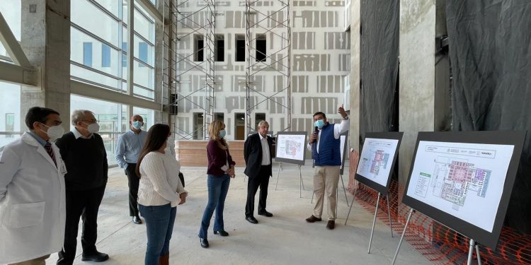 Construcción de Hospital General de Sonora registra avance de 85%; se inaugurará en julio