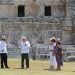 Presidentes de México y Bolivia visitan Edzná en Campeche