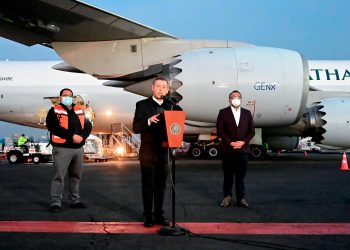 Llegan 987 mil dosis para continuar Plan Nacional de Vacunación contra COVID-19