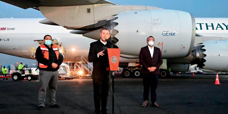 Llegan 987 mil dosis para continuar Plan Nacional de Vacunación contra COVID-19