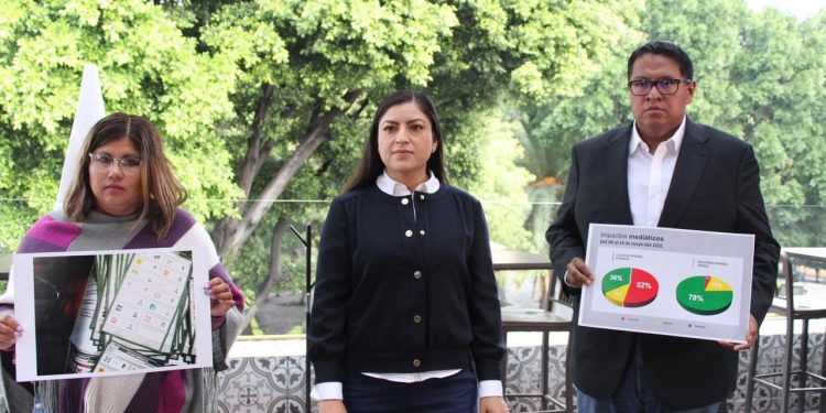 Denuncia Claudia Rivera irregularidades durante la contienda electoral en Puebla