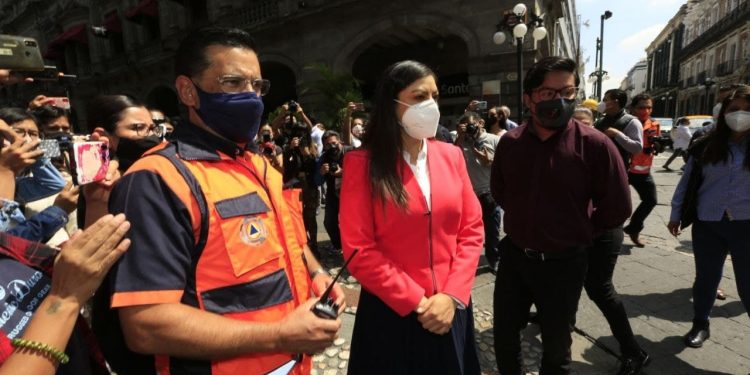 Registra ciudad de Puebla tiempo de evacuación promedio de 2.15 minutos durante el Primer Simulacro Nacional 2021.