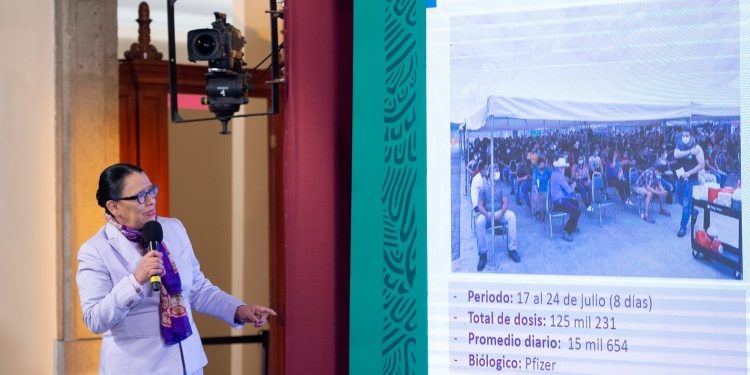 Operativo especial de vacunación en la frontera norte registra avance del 85.7 por ciento