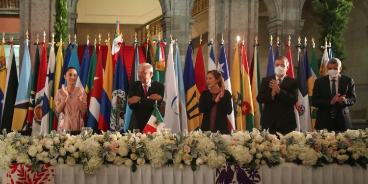 AMLO ofrece cena de bienvenida a jefes de Estado y representantes de países integrantes de la CELAC
