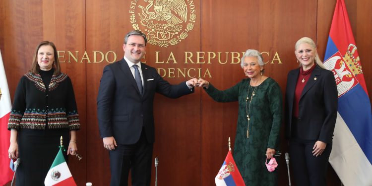 Senado de la República fortalece vínculos con Serbia