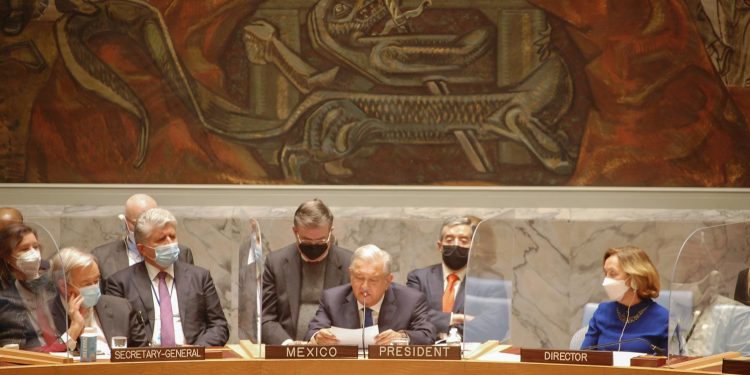 AMLO  propone a la ONU aplicar Plan Mundial de Fraternidad y Bienestar para revertir la pobreza global
