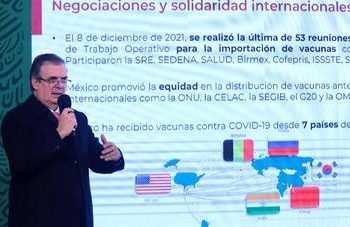 Estrategia presidencial para garantizar acceso a vacunas ha sido exitosa: Ebrard