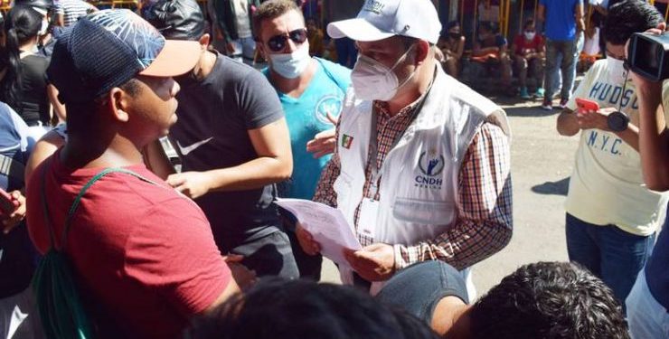Reitera INM atención migratoria a integrantes de caravana que se encuentra en Ciudad de México