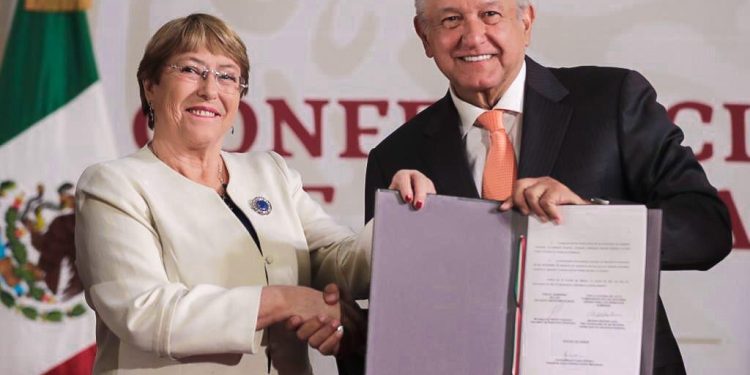 El Gobierno de México reconoce el trabajo de la alta comisionada de las Naciones Unidas para los Derechos Humanos, Michelle Bachelet