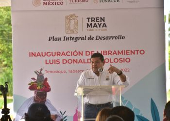 Entrega Javier May primera obra del Plan Integral de Desarrollo del Tren Maya