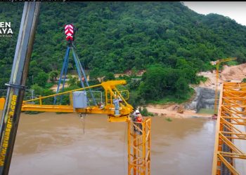 En Tabasco, avanza nuevo puente en Boca del Cerro para abrir paso al Tren Maya sobre río Usumacinta