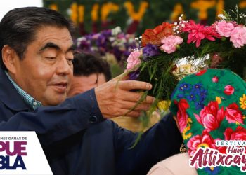 Participan 32 regiones de Puebla en Huey Atlixcáyotl, Miguel Barbosa preside festival