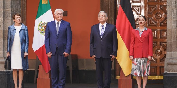 Presidente López Obrador recibe visita oficial de Frank-Walter Steinmeier, presidente de Alemania￼